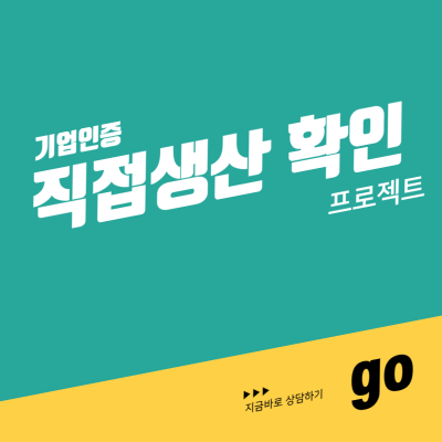 직접생산확인제도 인증 프로젝트